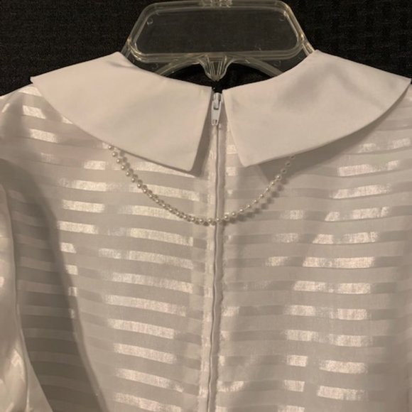 Girls size 10 White Dress: First Communion, Flower Girl, Wedding, Formal, etc. - Picture 6 of 12
